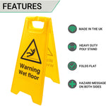 A - Board Warning Wet Floor 620x290mm - tradefit - 2
