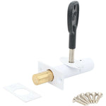 Concealed Door Security Rack Bolts Pack of 2 + 2 Keys - 61mm - WHITE - tradefit - 4