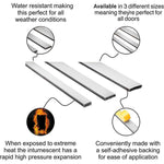 Intumescent Fire Door Seal Strip - Fire Only - 10x4x2100mm - White - Trade Pack of 300 - tradefit - 2
