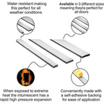 Intumescent Fire Door Seal Strip - Fire Only - 20x4x2100mm - White - Trade Pack of 150 - tradefit - 2