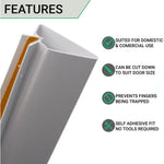 Door Finger Guard Protector - Front Side - 1950mm - White - tradefit - 4