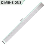 Door Finger Guard Protector - Front Side - 1950mm - White - tradefit - 9