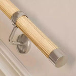 Handrail Kit Wooden / Timber - Interior Use - 3600mm - Pine / Brushed Silver - tradefit - 6