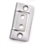 Steel Flush Cabinet Hinges - 40mm - Zinc Plated - Pair - EXCLUDING Screws - tradefit - 6