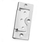 Steel Flush Cabinet Hinges - 75mm - Zinc Plated - Pair - EXCLUDING Screws - tradefit - 6