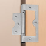 Steel Flush Cabinet Hinges - 75mm - Zinc Plated - Pair - EXCLUDING Screws - tradefit - 7