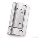 Steel Double Cranked Flush Cabinet Hinges - 50mm - Zinc Plated - Pair - EXCLUDING Screws - tradefit - 6
