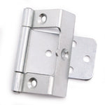 Steel Cranked Flush Cabinet Hinges - 50mm - Zinc Plated - Pair - EXCLUDING Screws - tradefit - 6