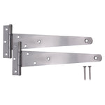Medium Tee Door and Gate Hinge - 10 inch - Zinc Plated - tradefit - 1