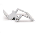 Steel Double Cranked Flush Cabinet Hinges - 50mm - Zinc Plated - Pair - EXCLUDING Screws - tradefit - 8