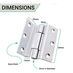 Rebated Cranked Stormproof Hinges 2.5