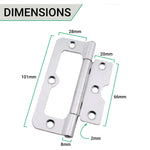 Loose Pin Hurlinge Cabinet Hinge - 102mm - Zinc Plated - Pair - EXCLUDING Screws - tradefit - 5