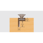 Sash Window Brush Seal Offset Leg - With Pile - Brown - 6.5mm Pile - 2.2m Length - tradefit - 1