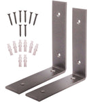 Scaffold Board Shelf Brackets 100mm PAIR Heavy Duty Rustic Wall Mounted Supports - tradefit - 1