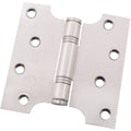 Parliament Projection Fire Door Hinges 4" Grade 13 - 102x51x102x3mm - Satin Stainless Steel