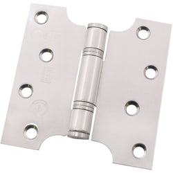 Parliament Projection Fire Door Hinges 4" Grade 13 Stainless Steel - 102x51x102x3mm - Satin - Pair - Including Screws - tradefit