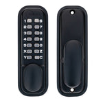 Push Button Mechanical Digital Code Lock - Fire Rated - Matt Black - tradefit - 2