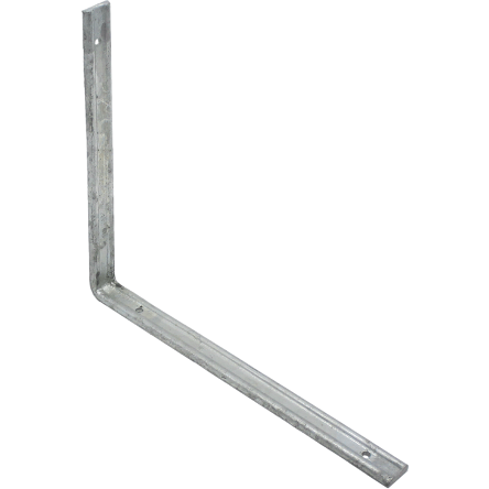 12X10 FLUTED ANGLE BRACKETS Galvanised 305x250mm - tradefit