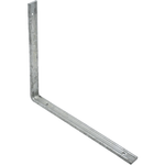 12X10 FLUTED ANGLE BRACKETS Galvanised 305x250mm - tradefit - 1