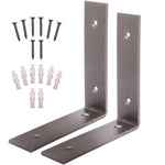 Scaffold Board Shelf Brackets 150mm PAIR Heavy Duty Rustic Wall Mounted Supports - tradefit - 1