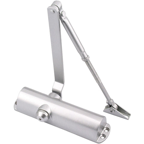 Universal Overhead Fire Door Closer Dual Handed Push or Pull Side – Power Size 2 - 4 - Silver - tradefit