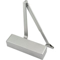 Commercial Grade Fire Door Closer - Power Size 2-4 - Door Weight to 80kg - Backcheck & Delayed Action - CE Marked - Silver