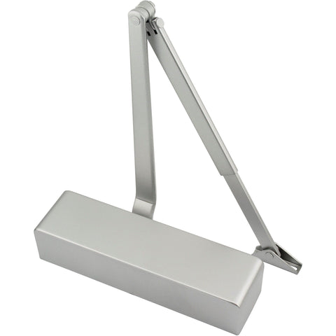 Universal Overhead Fire Door Closer Dual Handed Push or Pull Side DA + BC – Power Size 2 - 4 – Silver - tradefit