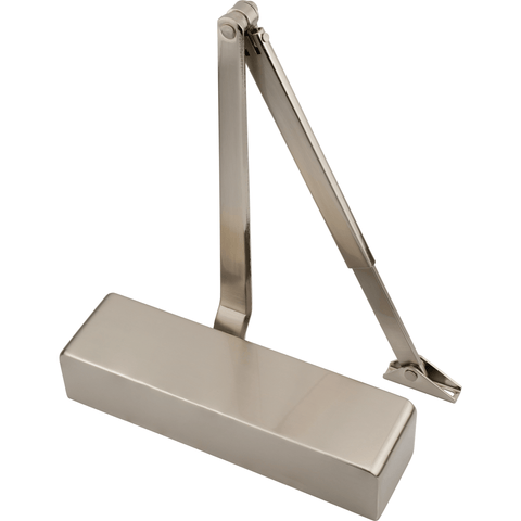 Overhead Fire Door Closer Reversible Push or Pull Side - Power Size 2 - 4 - Satin Nickel - tradefit