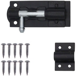 Tower Bolt - 90 mm / 3 Inch - Black - tradefit