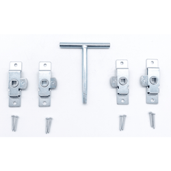 Budget Lock SET 4 Rim LH & RH with T Key for Trailer Horsebox Access Panel - tradefit