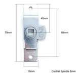 Budget Lock SET 4 Rim LH & RH with T Key for Trailer Horsebox Access Panel - tradefit - 3