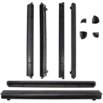 Trickle Window Slot Vent Set Inside & Out - 415mm - 4191mm²EA - Black - Pack of 50 - tradefit - 2