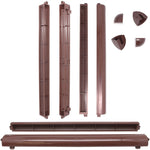 Trickle Window Slot Vent Set Inside & Out - 415mm - 4191mm²EA - Brown - Pack of 50 - tradefit - 2