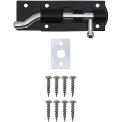 Necked Tower Bolt - 4 Inch / 100 mm - Black - tradefit