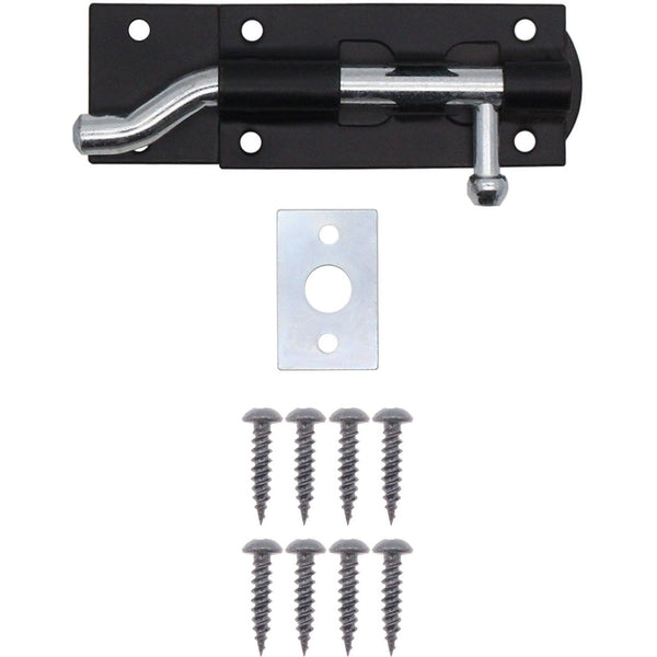 Necked Tower Bolt - 4 Inch / 100 mm - Black - tradefit - Featured Image