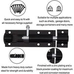 Tower Bolt - 100mm / 4 Inch - Black - tradefit - 3