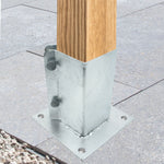 Fence Post Bolt Down Shoe - 75mm - Hot Dip Galvanised - tradefit - 4