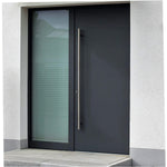 Pull Handles for Front Door Inline Back to Back Fix - Satin Stainless Steel - 800x32mm - tradefit - 3