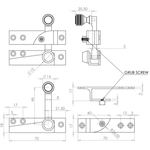 Lockable Sash Window Fastener - Polished Brass - tradefit - 6
