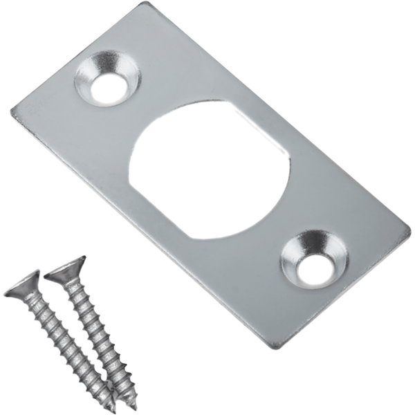 Rack Bolt Keep / Strike - satin Chrome Plated - Pack Of 10 - tradefit - Featured Image