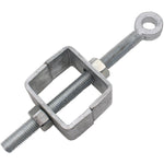 Adjustable Bottom Gate Fitting - 19mm Pin x 280mm - Galvanised - tradefit - 1
