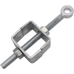 Adjustable Bottom Gate Fitting - 19mm Pin x 280mm - Galvanised - tradefit