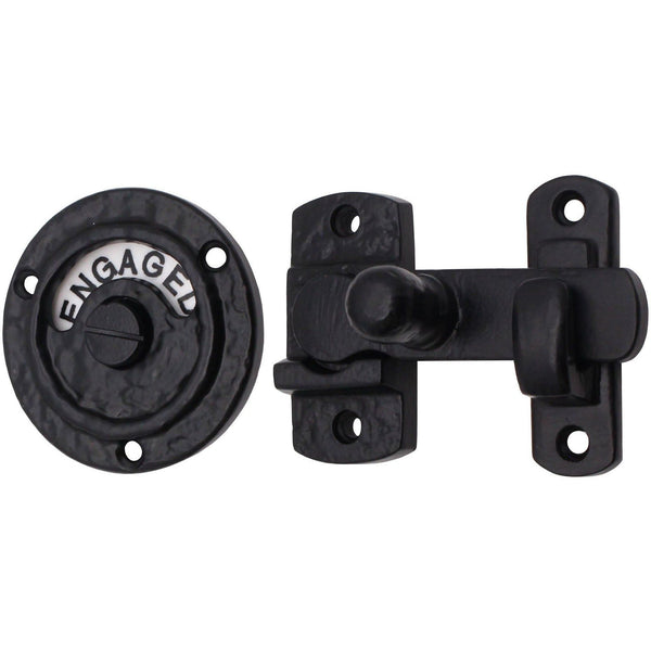 Bathroom Indicator Bolt - Black Antique Iron - 83mm - tradefit - Featured Image