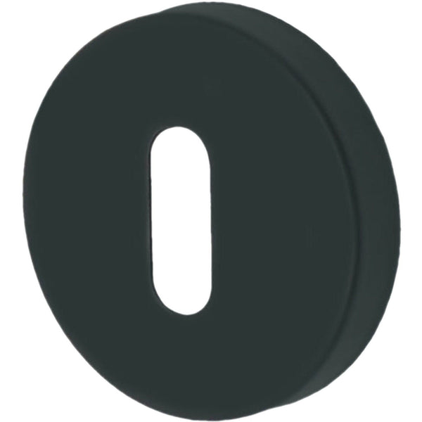 Black Round Keyhole Escutcheons Vigo Exterior Use - Stainless Steel - Matt Black - Single - tradefit - Featured Image