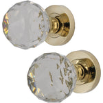 Glass Mortice Door Knob - Polished Brass - tradefit - 1