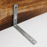 Fluted Angle Brackets - 125x100mm / 5 x 4 Inch - Hot Dip Galvanised - tradefit - 1
