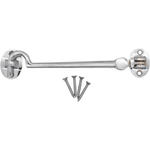 Heavy Duty Silent Cabin Hook And Eye - 300mm - Polished Chrome