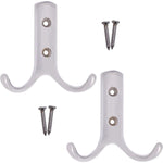 Coat Hook Twin Double Robe Modern - Chrome Plated - Pack of 2 - tradefit - 1