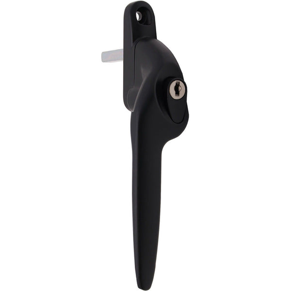 Yale Quartus Cranked Espagnolette Window Handle Left Hung - 40mm Spindle - Black - tradefit - Featured Image