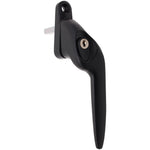 Yale Quartus Cranked Espagnolette Window Handle Right Hung - 40mm Spindle - Black - tradefit - 1